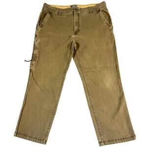 G.H. Bass & Co. For Hard Service Pants Men's Size 38x30 Green Canvas Jeans